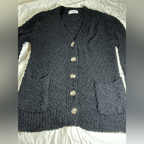 ⭐️NWOT⭐️ Zenana: Women’s Textured Knit Cardigan- Size Small - Picture 2 of 9